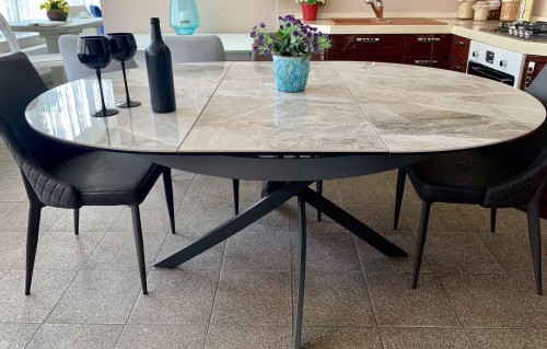 Стол Cambridge Nicolas керамика светло-серый глянец